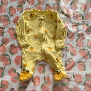 Carter's Sunny Lemon Print Footie